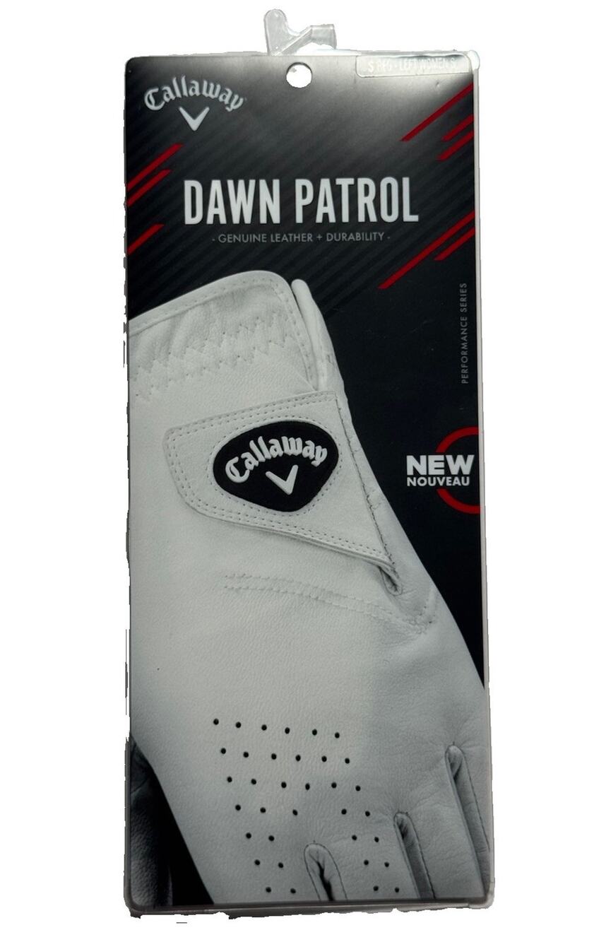 Callaway Dawn Patrol Womens Small Reg Left Hand Golf Glove White New